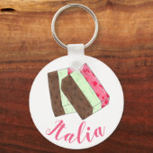ITALIË Italië Italiaans voedselspumoni Ice Cream G Sleutelhanger (Voorkant)