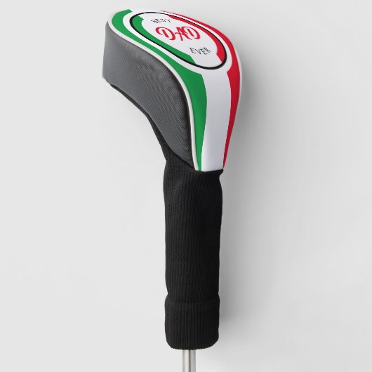 Italië Italië Italiaanse vlag beste vader Vaderdag Golfheadcover (Schuin)