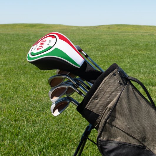 Italië Italië Italiaanse vlag beste vader Vaderdag Golfheadcover (Insitu)