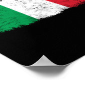  Italië Italië Italiaanse vlag Poster (Hoek)