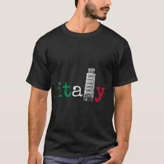 italië italië italiaanse vlaggepride olietoren van t-shirt