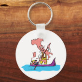 Italië Italië Italië Italië Italië Vintage Travel  Sleutelhanger (Voorkant)