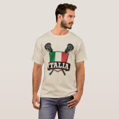 Italië Italië Lacrosse T-shirt (Voorkant volledig)