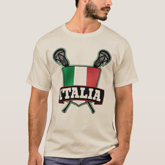 Italië Italië Lacrosse T-shirt (Voorkant)