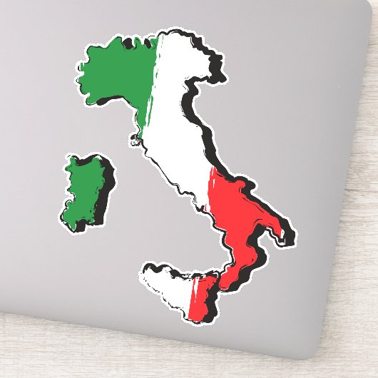 Italië Italië Land Vlag Sticker (Detail)