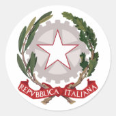 Italië, Italië Ronde Sticker (Voorkant)