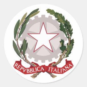 Italië, Italië Ronde Sticker