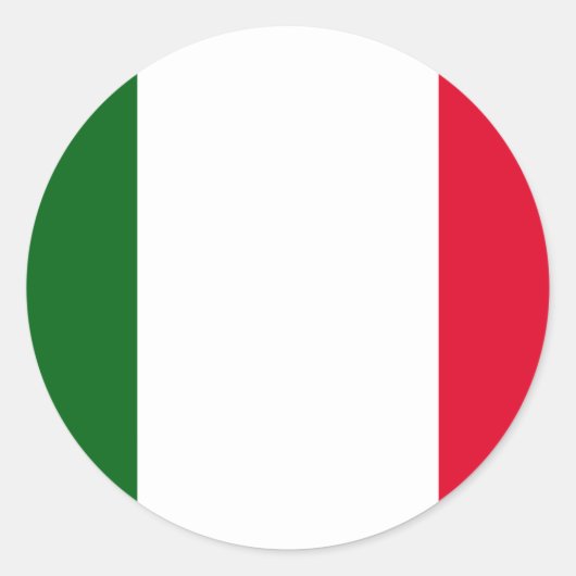 Italië, Italië Ronde Sticker (Voorkant)