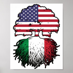 Italië Italië - Verenigde Staten van Amerika Poster