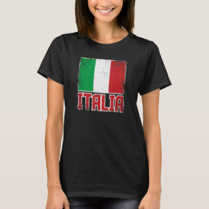 Italië Italië vlag  Retro Land Italiaans Pr T-shirt