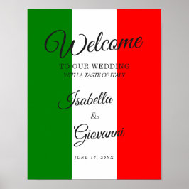 Italië Italië Welkomstbord voor bruiloft Poster
