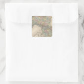 Italië Kaart 2 Vierkante Sticker (Tas)