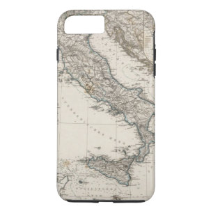 Italië kaart door Stieler iPhone 8/7 Plus Hoesje