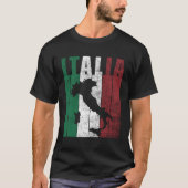 Italië Kaart Italiaanse vlag Italiaans voorvaderli T-shirt (Voorkant)