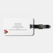 *~* Italië Kaart Italië Italiaanse Rozen Bagagelabel (Achterkant horizontaal)