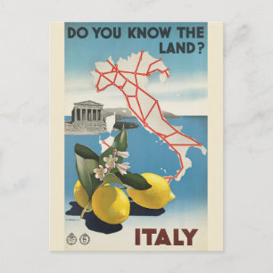  Italië Kaart Reisposter