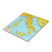  Italië Kaart Tegel Tegeltje (Zijkant)