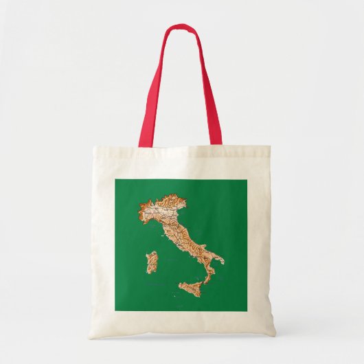 Italië Kaartzak Tote Bag (Voorkant)