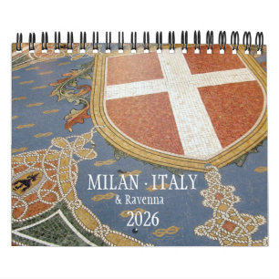 ITALIË - Kalendar Milan & Ravenna 2026 Kalender
