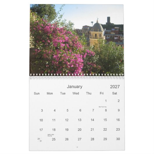 Italië Kalender (Jan 2027)