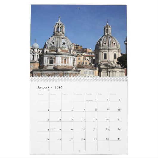 Italië Kalender (Jan 2026)