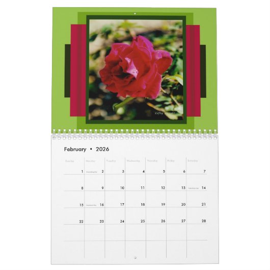 Italië Kalender van foto's en waterverven (Feb 2026)