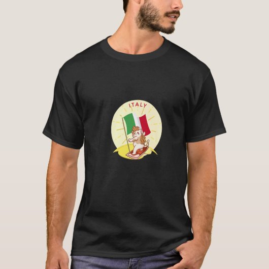 Italië Kat Friet T-shirt (Voorkant)