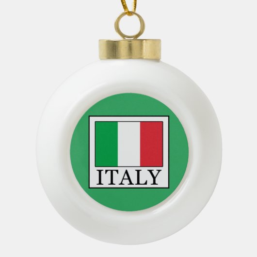 Italië Keramische Bal Ornament (Voorkant)