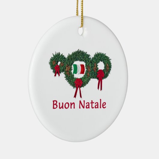 Italië Kerstmis 2 Keramisch Ornament (Rechts)