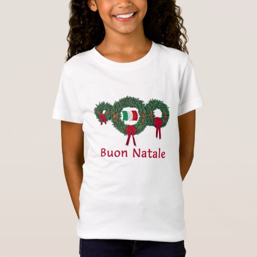 Italië Kerstmis 2 T-shirt (Voorkant)