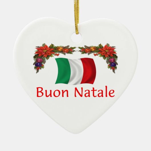 Italië Kerstmis Keramisch Ornament (Voorkant)