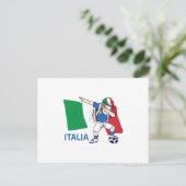 Italië Kind voetbal schooljongen Briefkaart (Staand voorkant)