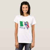 Italië Kind voetbal schooljongen T-shirt (Voorkant volledig)
