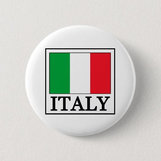 Italië knop ronde button 5,7 cm (Voorkant)