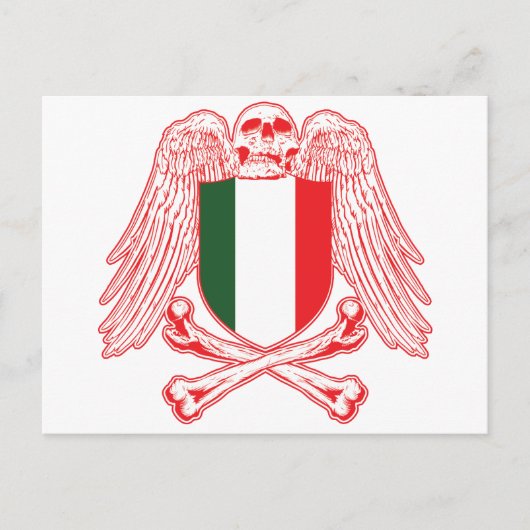 Italië Krossbones Briefkaart (Voorkant)