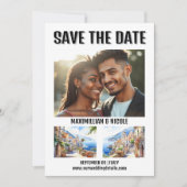 Italië kust foto save the date bestemming amalfi (Voorkant)
