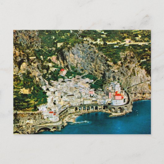  Italië, kust van Amalfi Briefkaart (Voorkant)