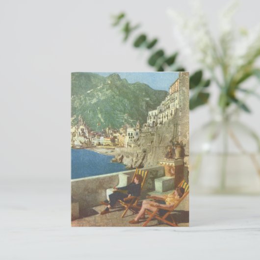  Italië, kust van Amalfi, jaren dertig Briefkaart (Staand voorkant)
