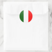 Italië Kwaliteit Vlag Cirkel Ronde Sticker (Tas)