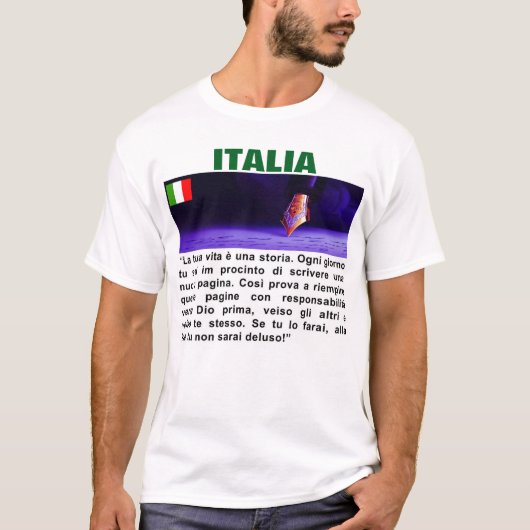 ITALIË - La tua vita è una storia T-shirt (Voorkant)