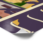 Italië, Lady op vakantie, Riviera Coast poster (Hoek)