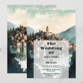 Italië Lago di Como Trouwlocatie Kaart (Voorkant / Achterkant)