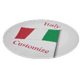 Italië Land Vlag Thunder_Cove Snijplank (Hoek)