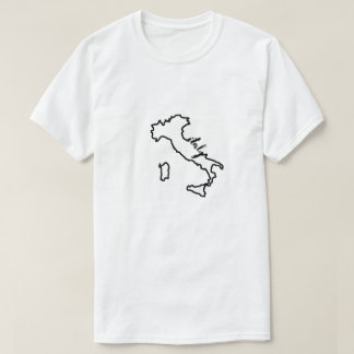 Italië Landenoverzicht met Italiaanse Script Moder T-shirt