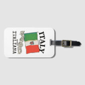  Italië Landenvlag Bagagelabel (Voorkant (horizontaal))