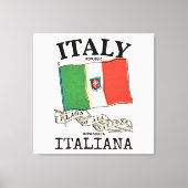 Italië Landenvlag Canvas Afdruk (Voorkant)