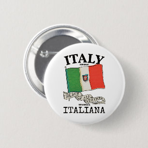 Italië Landenvlag Ronde Button 5,7 Cm