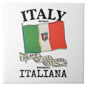 Italië Landenvlag Tegeltje