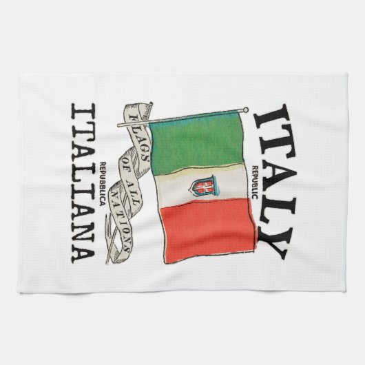  Italië Landenvlag Theedoek (Horizontaal)