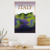 Italië:  landschapsposter. poster (Keuken)